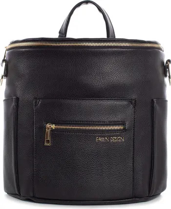 The Mini Convertible Water Resistant Faux Leather Diaper Bag | Nordstrom