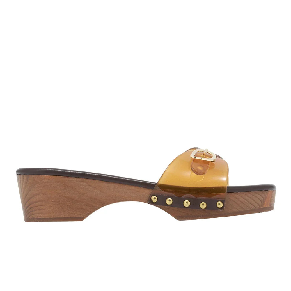 Omonia Clog Jelly Caramel | Ancient Greek Sandals