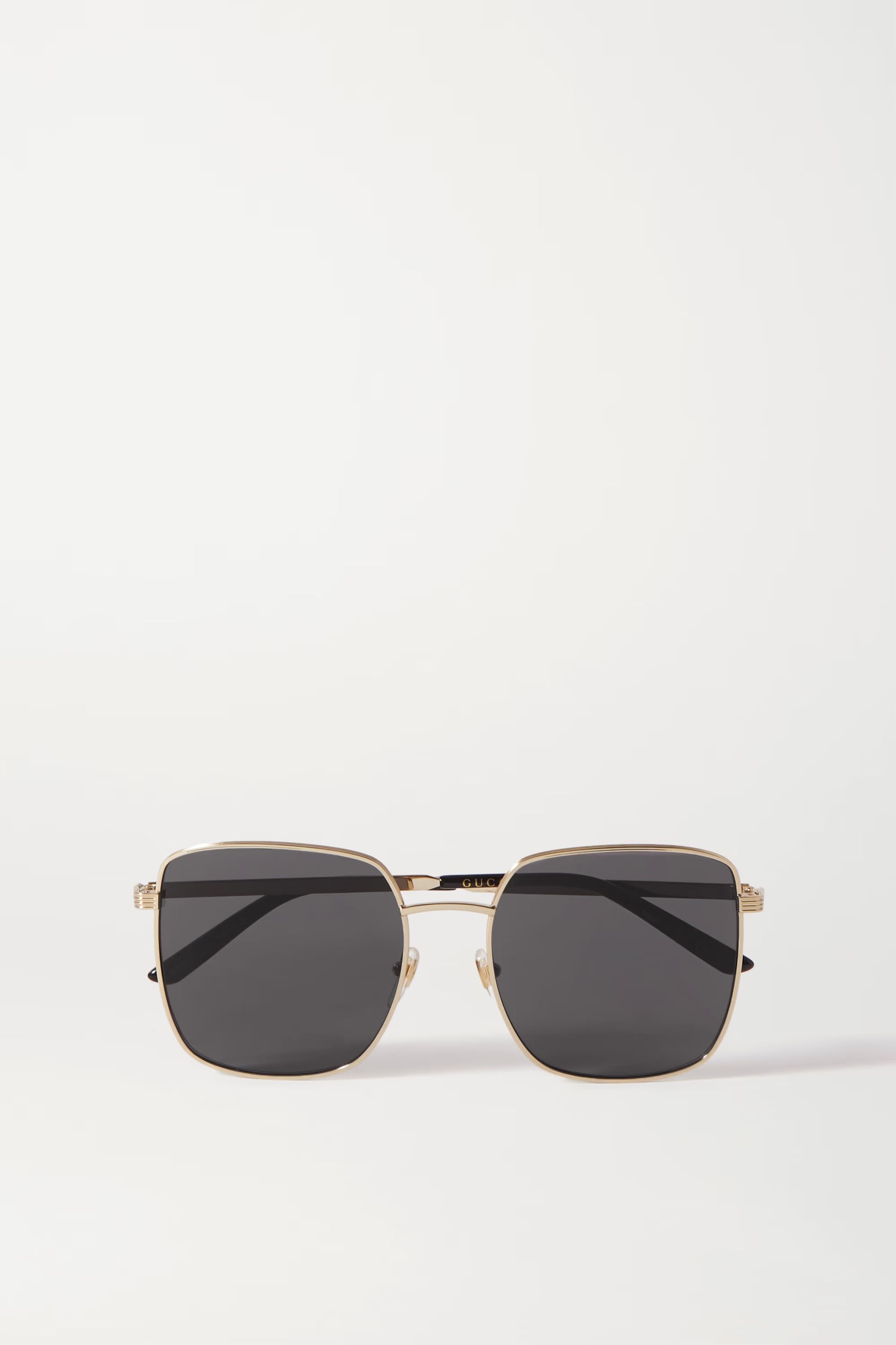 Oversized square-frame gold-tone and acetate sunglasses | NET-A-PORTER (US)