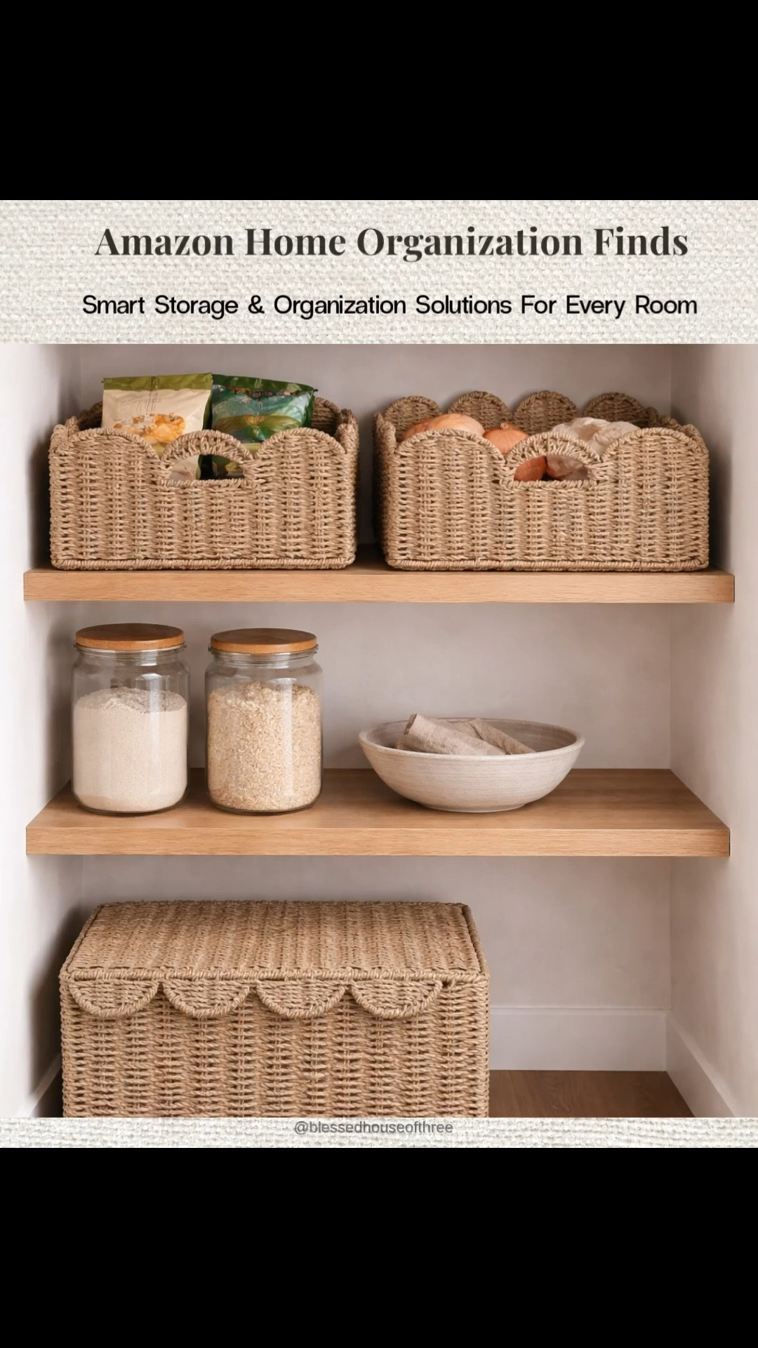 Amazon home organization finds that make everyday spaces feel calmer and more functional. I’m sharing some of my favorite smart storage and organization solutions including drawer organizers, lazy susans, scalloped woven storage baskets, and kitchen organization must haves that help keep cabinets, drawers, and pantries tidy. I recently organized my kitchen drawer using this bamboo silverware organizer and it makes such a difference in keeping everything neat and easy to grab. These Amazon organization finds work for kitchens, pantries, bathrooms, and cabinets and are simple ways to create a clutter free home with affordable storage solutions. Follow me on LTK for daily fashion, home decor and Amazon finds.

#LTKSaleAlert #LTKHome