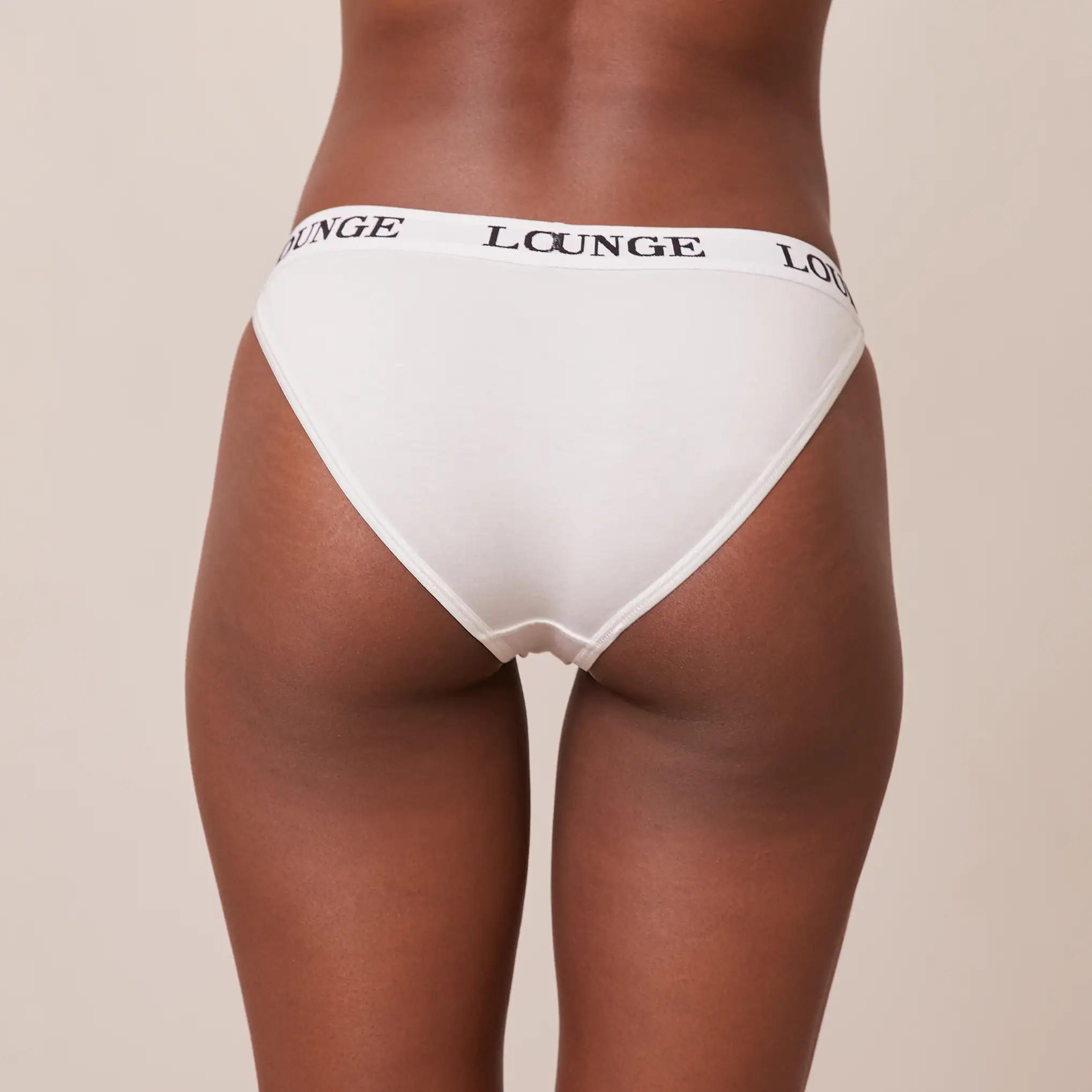 Bamboo Triangle Briefs - All White | Lounge (US)
