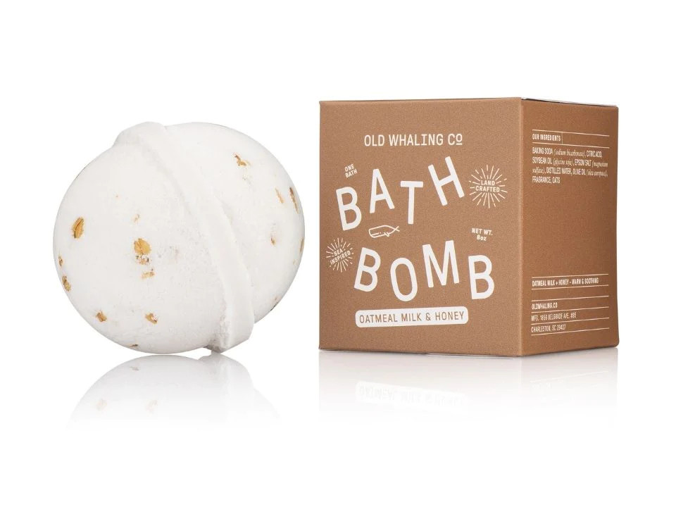 Oatmeal Milk & Honey Bath Bomb | Old Whaling Company