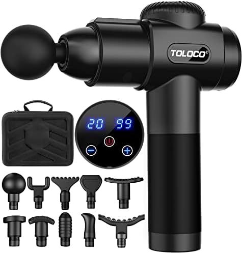 TOLOCO Massage Gun, Upgrade Percussion Muscle Massage Gun for Athletes, Handheld Deep Tissue Mass... | Amazon (US)