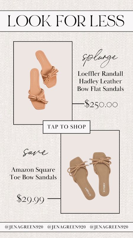 Look for Less | Bow Sandals | Amazon Fashion | Splurge vs Save | Save vs Splurge

#LTKfindsunder100 #LTKfindsunder50 #LTKstyletip