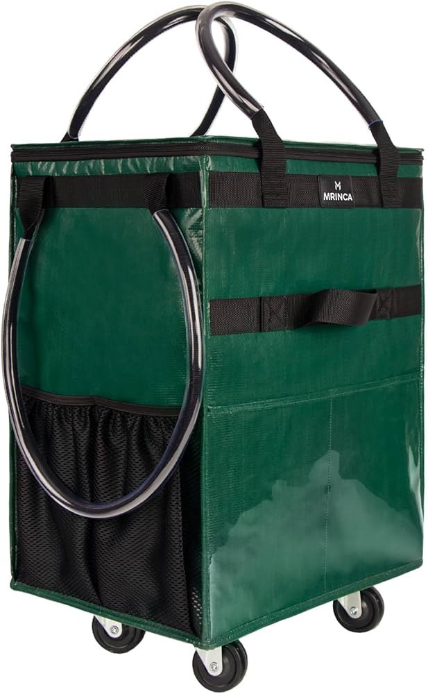 Large Reusable Grocery Bag On Wheels, 130L Large-Capacity Foldable Shopping Trolley, Lightweight ... | Amazon (US)