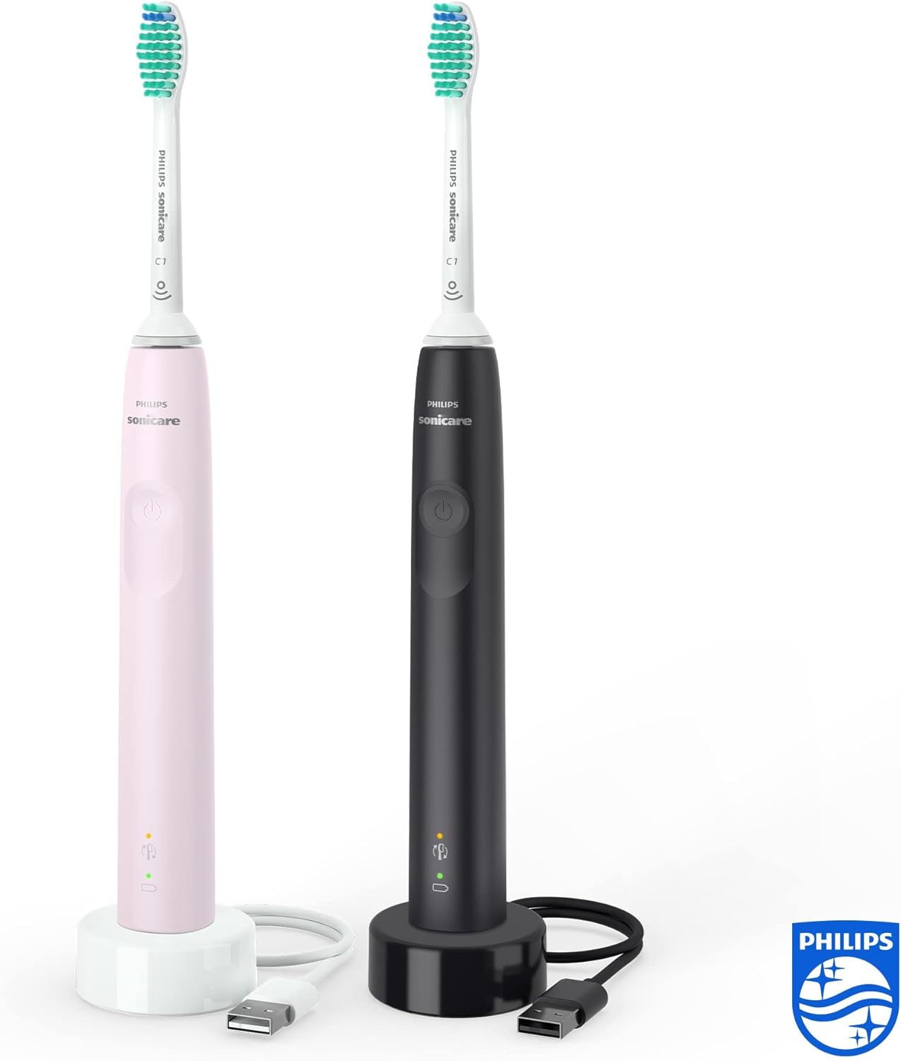Philips Sonicare 3100 Series Sonic Electric Toothbrush (Dual Pack) with Pressure Sensor and Brush... | Amazon (UK)