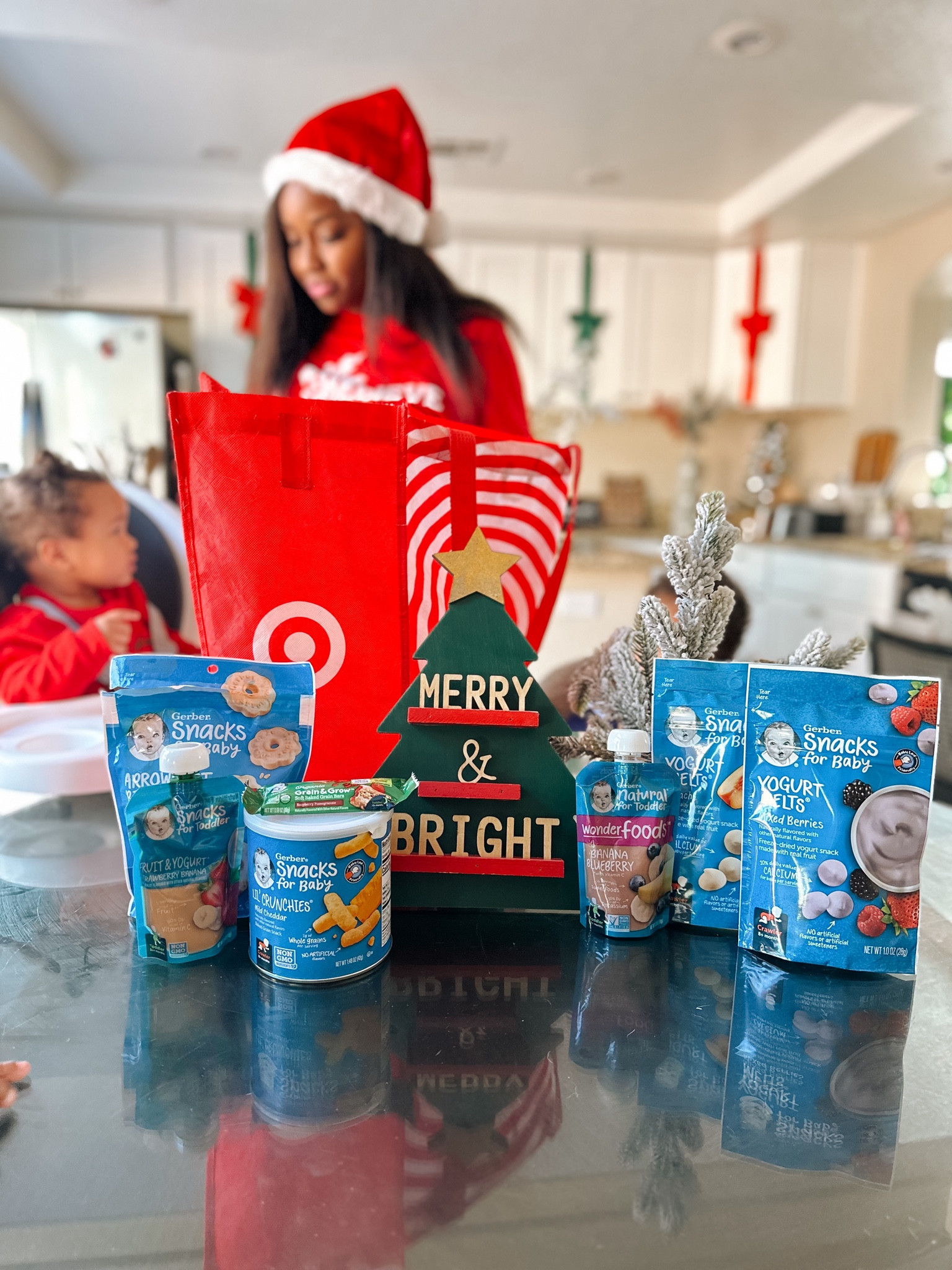 #AD The holidays are my favorite time of the year and when you have three little ones you want them to join in all of the fun. I love that @Gerber makes it easy for me to feed my littles wholesome and nutritious snacks during this busy season. ✨ 

With a large variety of different snacks to pick from at @Target, you can find new flavors and textures for your little one to try. What I really love is that @gerber uses ingredients like: whole grains, yogurt, and real fruit in their snacks. ⛄️ 

They are also great for on the go and a great way to introduce baby led feeding! So this holiday season head to #Target and pick up some of these delicious @gerber snacks for your kiddo(s) to try! 💙 #TargetPartner

❄️ Which @Gerber snack does your kiddo love?

#GerberBabyatTarget #AnythingForBaby #Gerber 

#LTKHoliday #LTKbaby #LTKkids