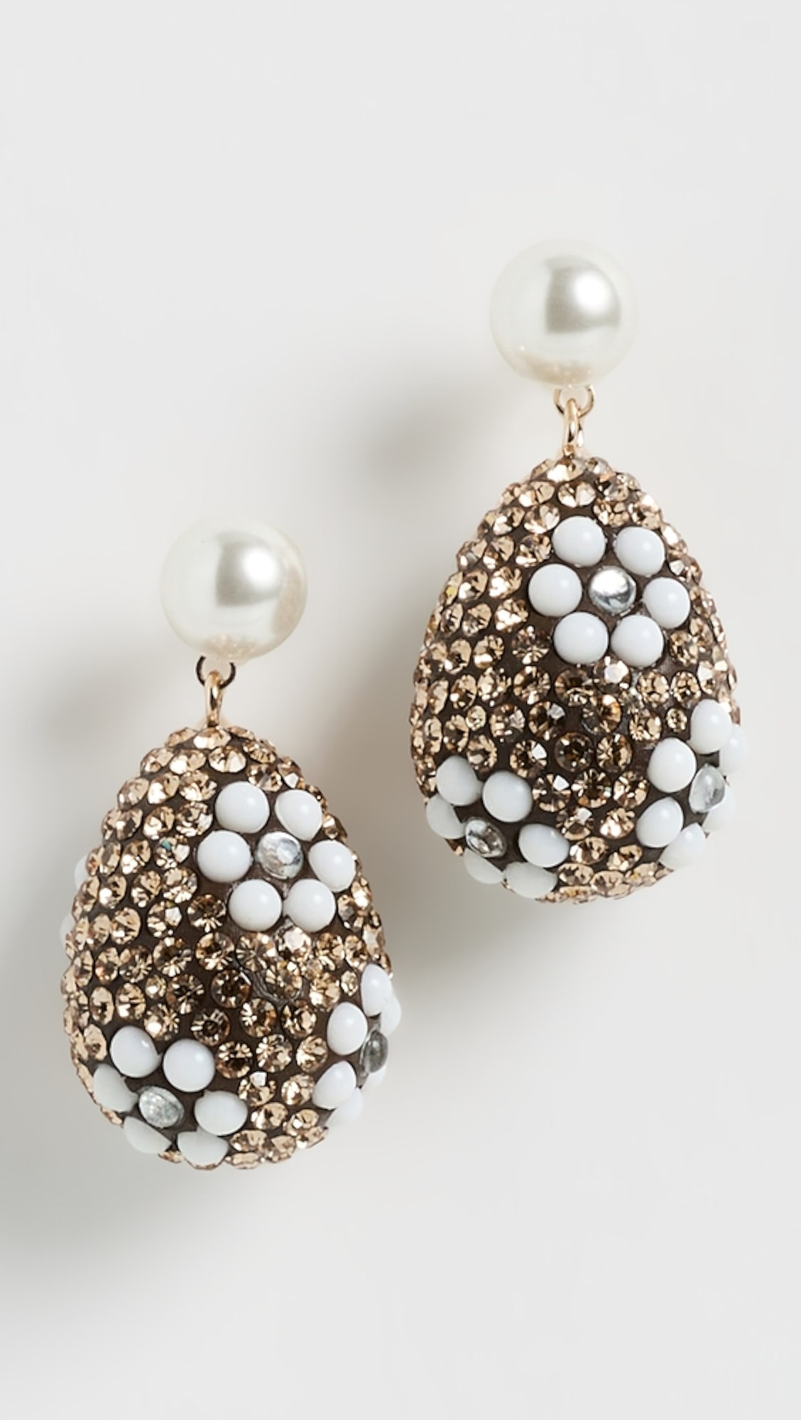 Curiosity Crystal Pearl Drop Earrings | Shopbop