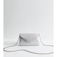 Silver Metallic Clutch Bag New Look | New Look (UK)
