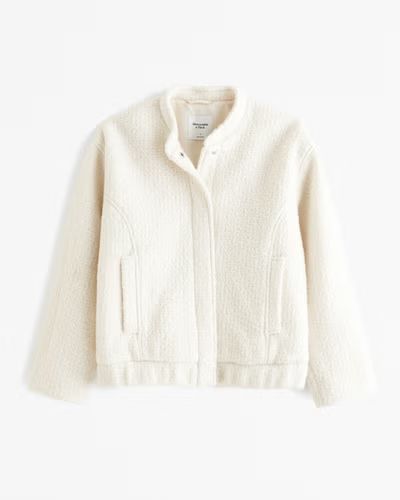 Wool-Blend Bomber Jacket | Abercrombie & Fitch (US)