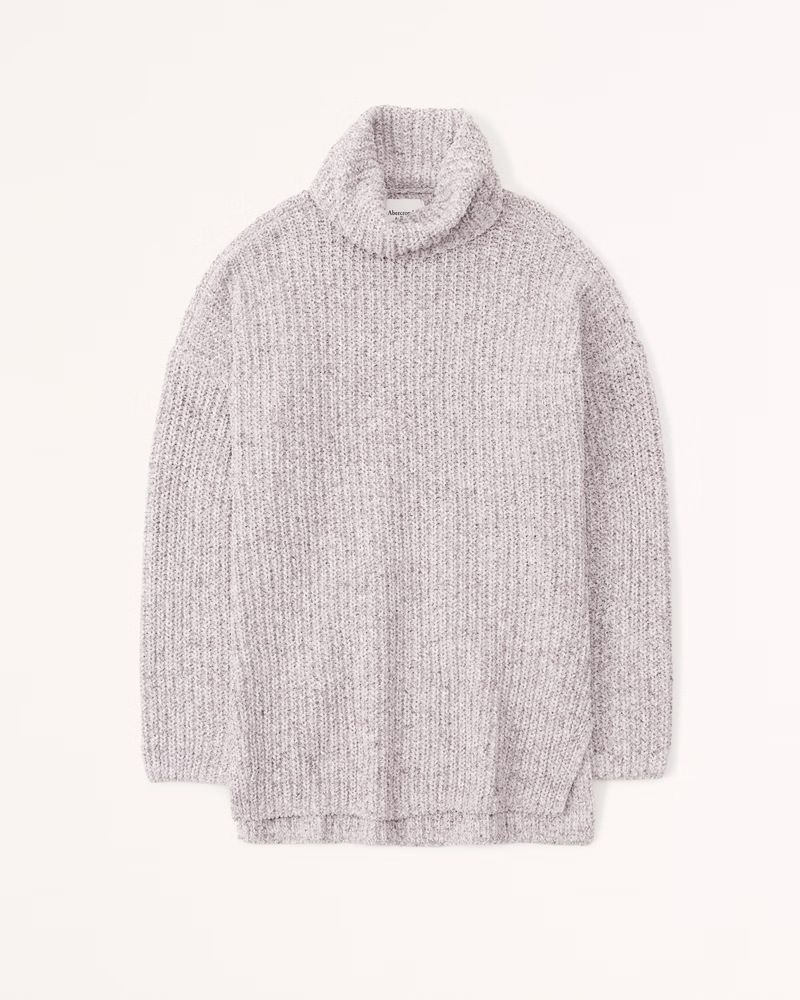 Oversized Chenille Turtleneck | Abercrombie & Fitch (US)