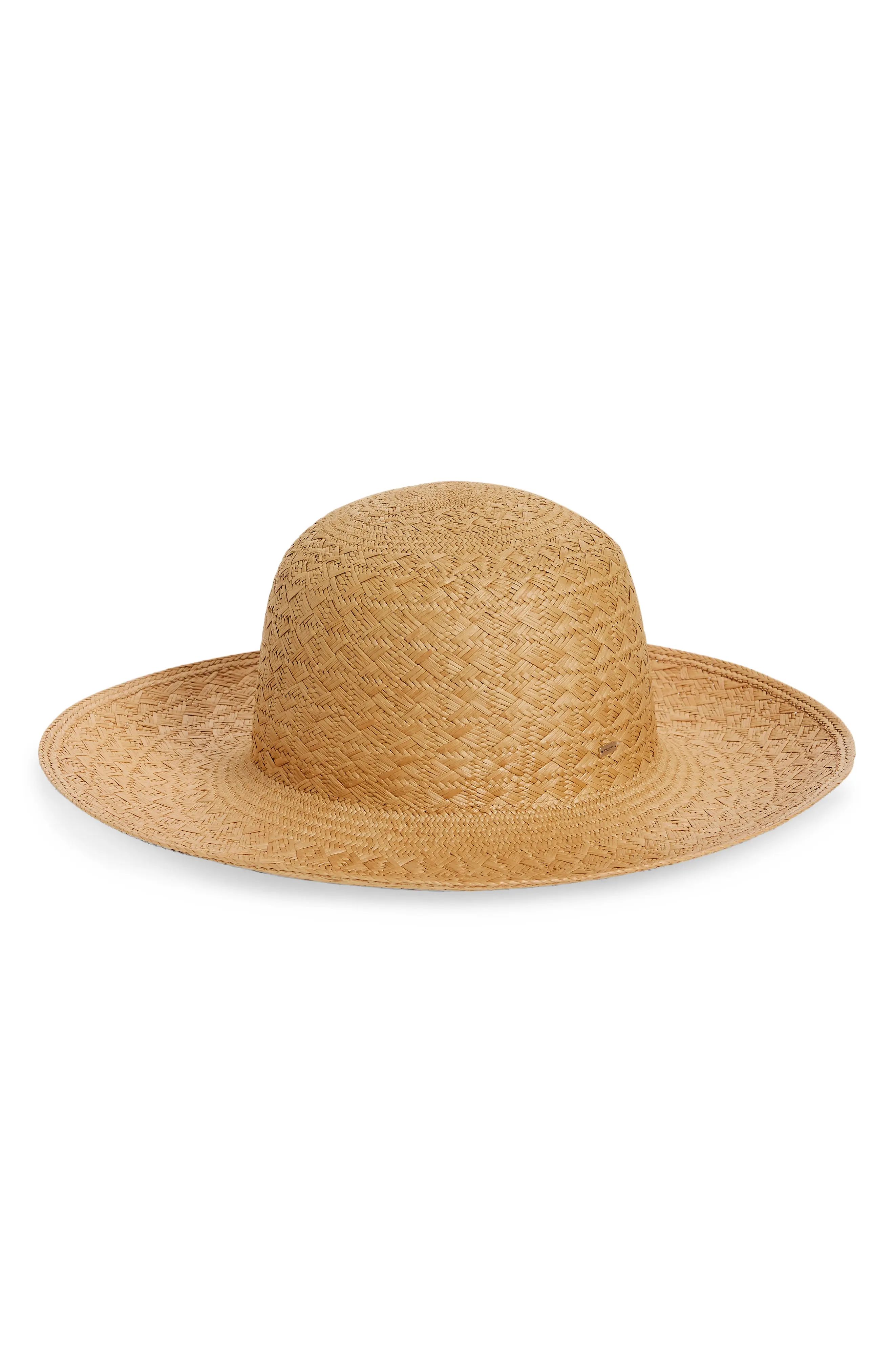 Women's Saint Laurent Maui Straw Hat, Size 58 - Beige | Nordstrom