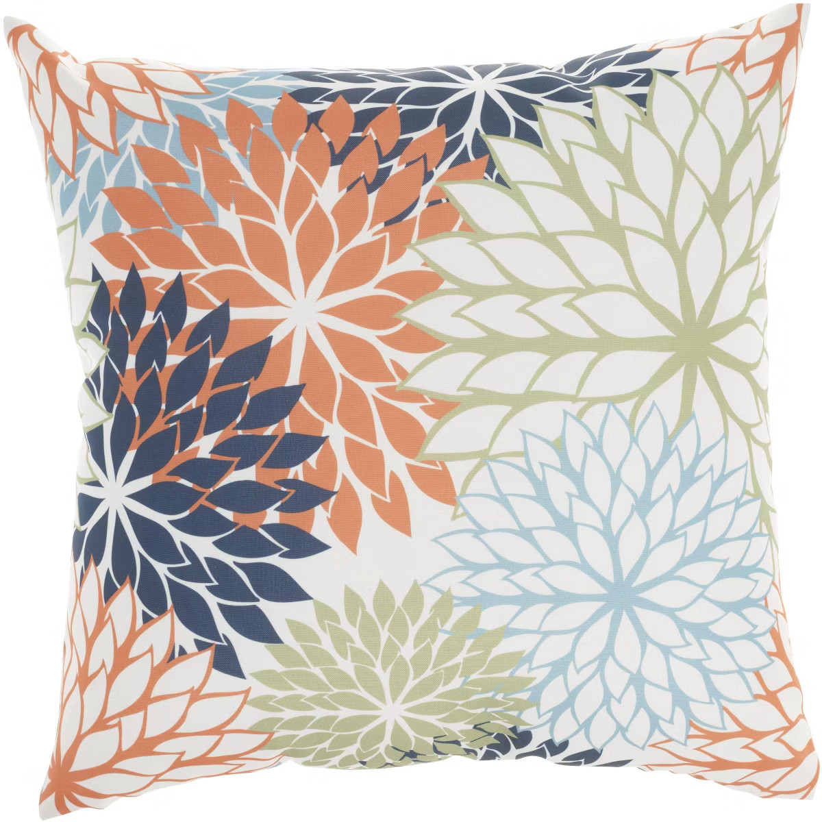Mina Victory Aloha Floral Tropical Outdoor Throw Pillow Multicolor 20" x 20" | Target
