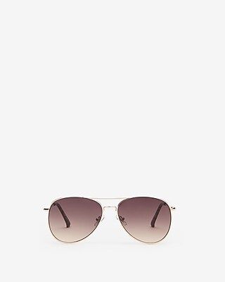 Metal Frame Aviator Sunglasses | Express