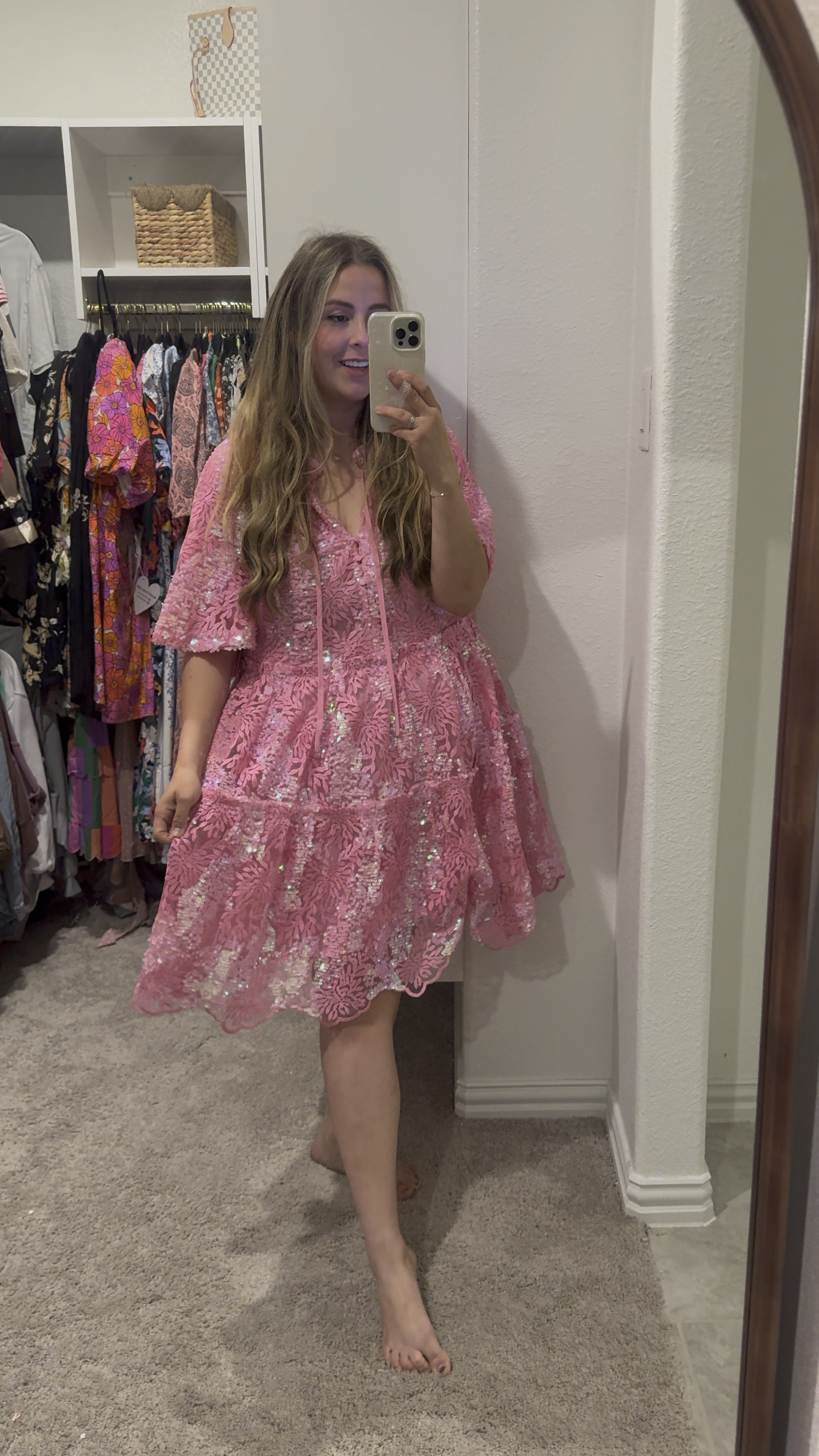New pink Lakin swing sequin dress from Buddy Love

#LTKStyleTip #LTKMidsize