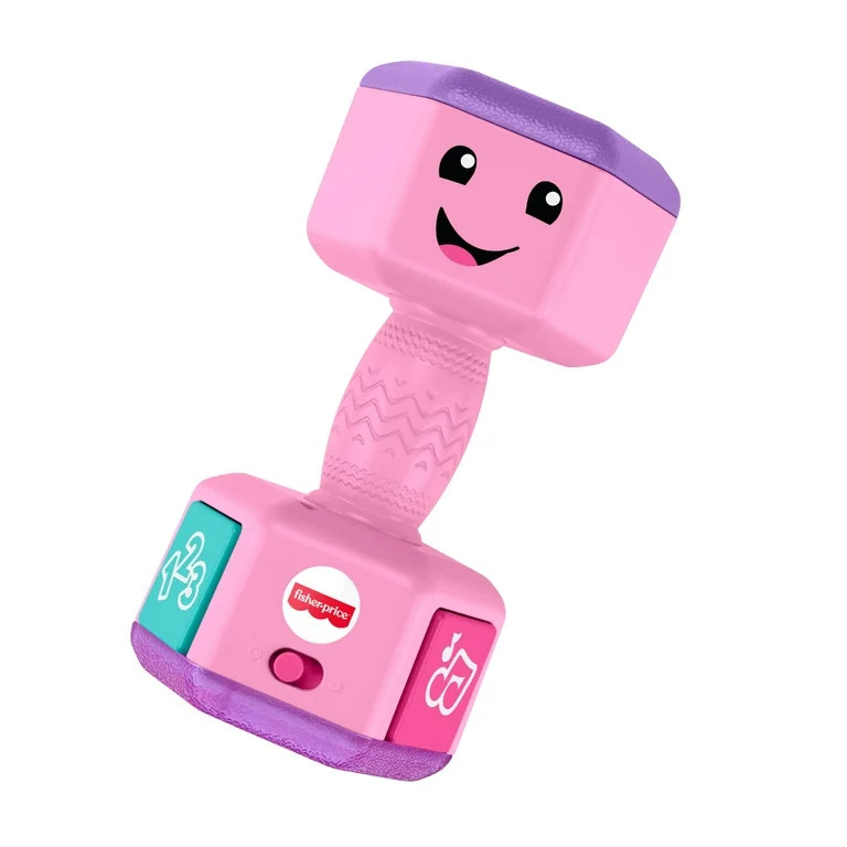 Fisher-Price Laugh & Learn Countin' Reps Dumbbell Pink Musical Learning Toy Rattle for Baby 6 Mon... | Walmart (US)