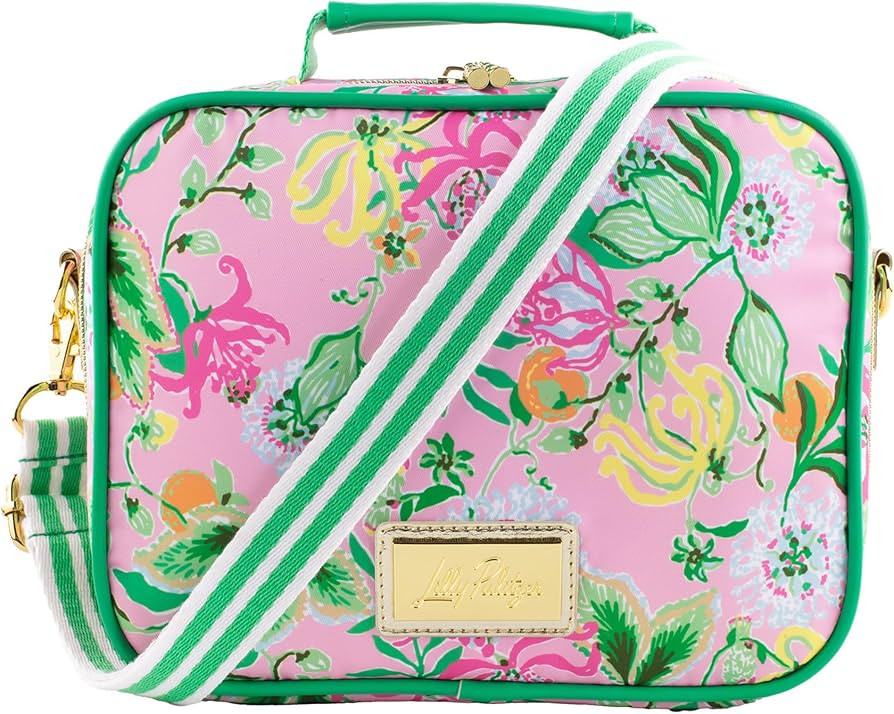 Lilly Pulitzer Insulated Lunch Box for Women, Cute Lunch Cooler Bag with Adjustable/Removable Sho... | Amazon (US)