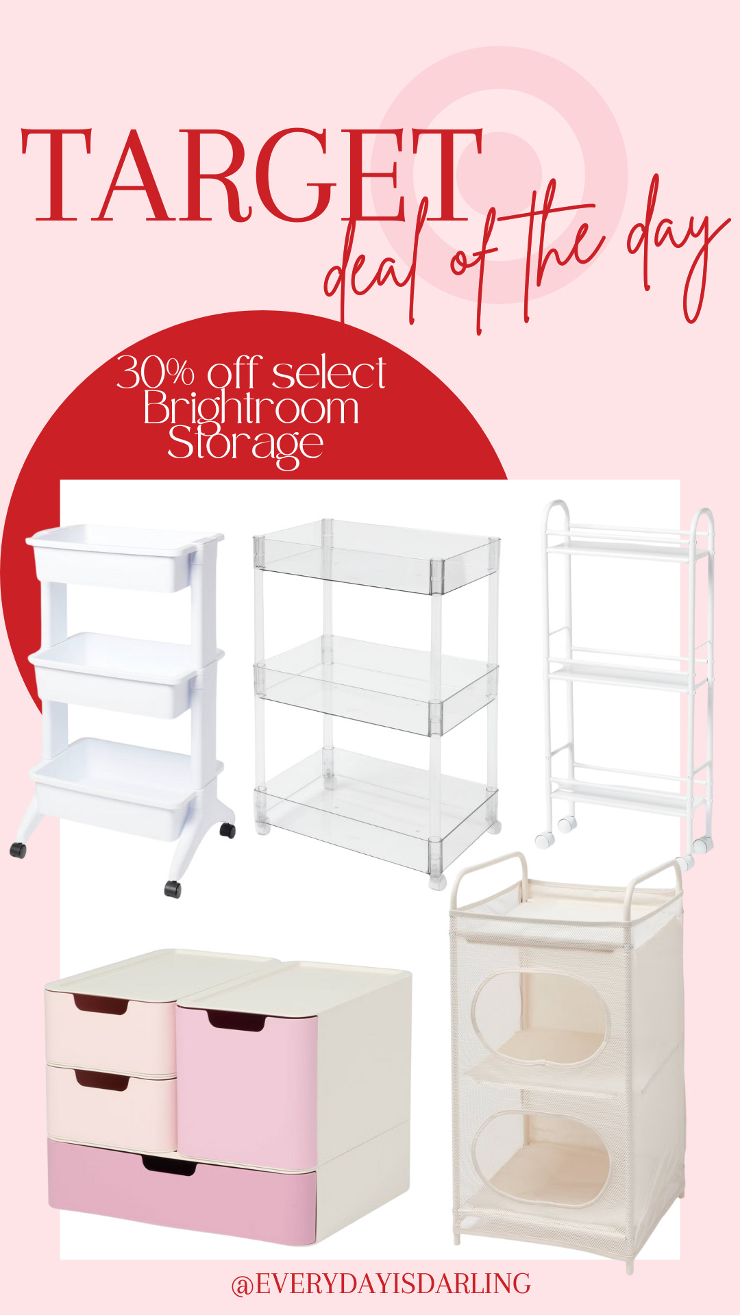 So many good organization towers and carts on sale for 30% off today only! 

 #LTKHome #LTKSaleAlert