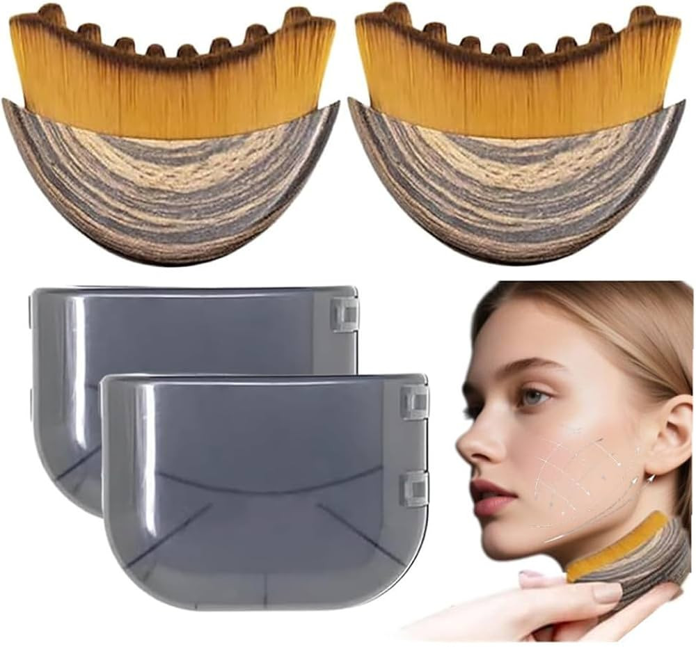 1/2 PCS Lymphatic Contour Face Brush for Sculpting – Anti-Puffiness, Detox & Lift, Improves Ski... | Amazon (US)