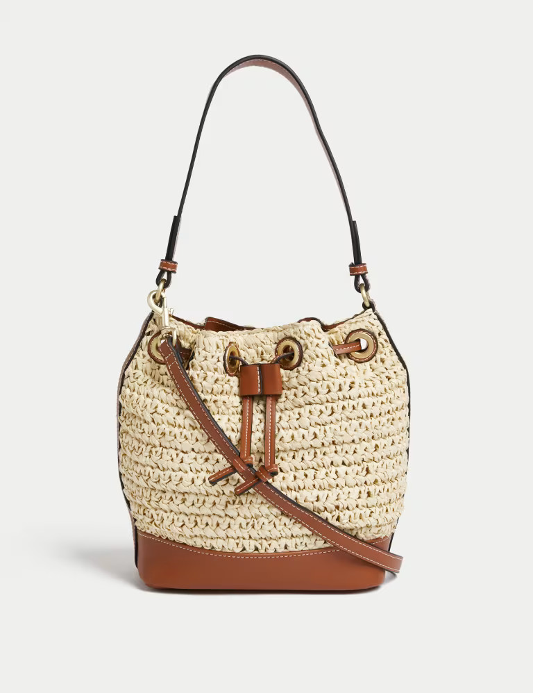 Straw Cross Body Duffle Bag | Marks & Spencer (UK)