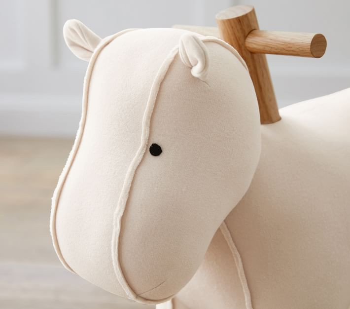 Hippo Cotton Plush Rocker | Pottery Barn Kids