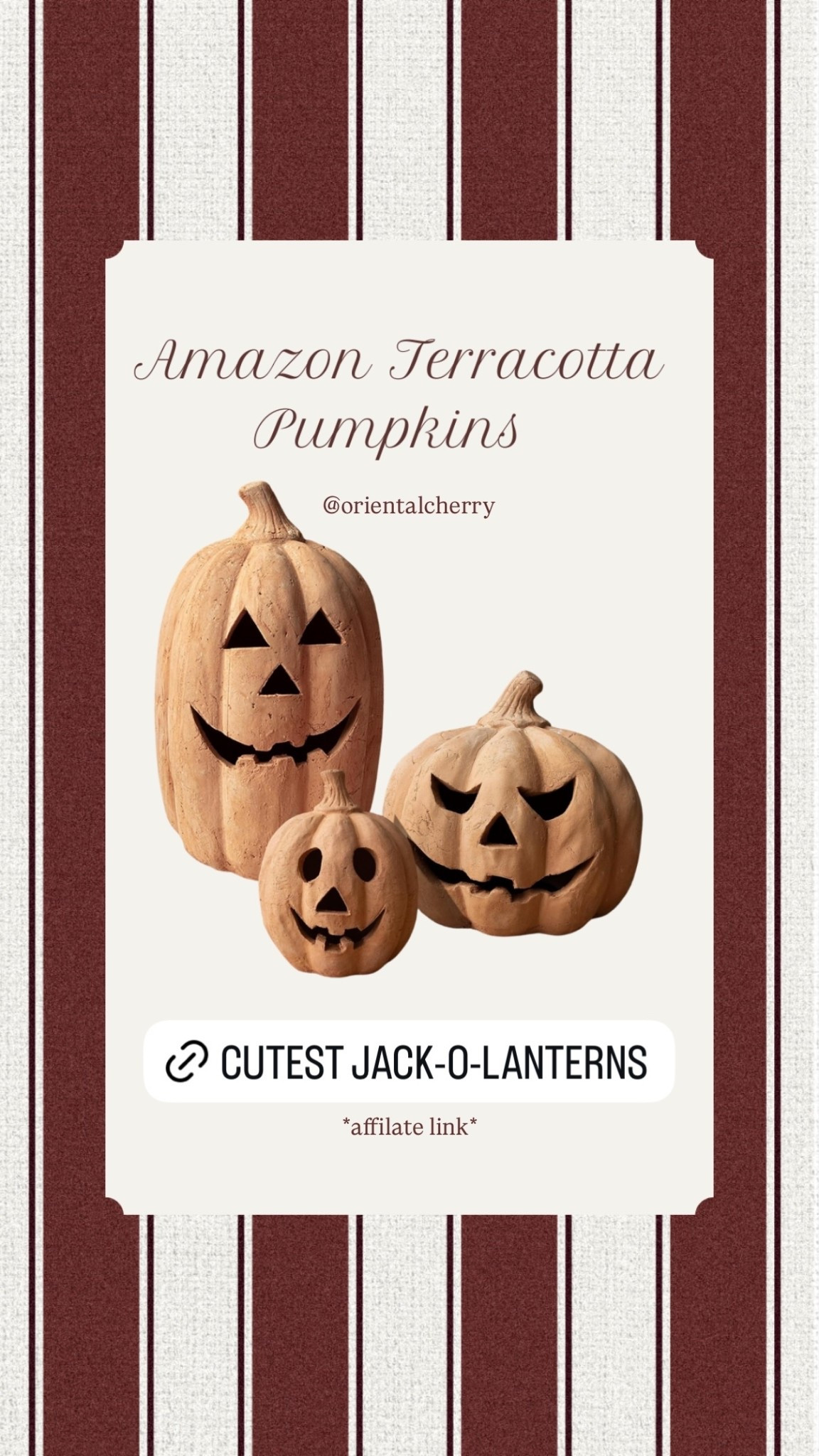 The cutest terracotta pumpkins from Amazon 

Pottery barn terracotta pumpkins, Halloween decor, home decor, jack-o-lantern, outdoor decor 

#LTKHome #LTKFindsUnder100 #LTKSeasonal