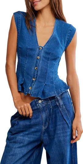 Dylan Denim Waistcoat Top | Nordstrom