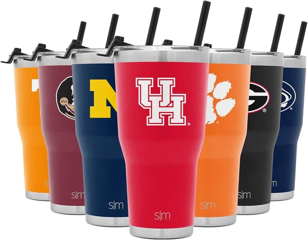 Simple Modern Officially Licensed Collegiate University Tumbler with Straw and Flip Lid Insulated... | Amazon (US)
