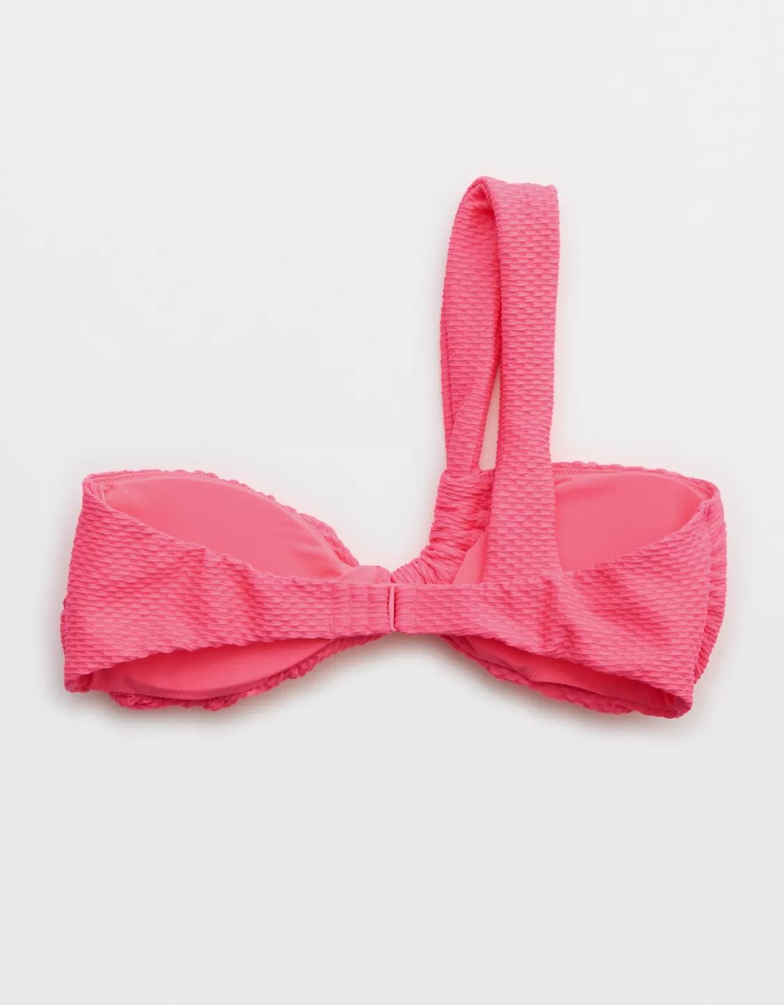 Aerie Jacquard One Shoulder Bandeau Bikini Top | Aerie