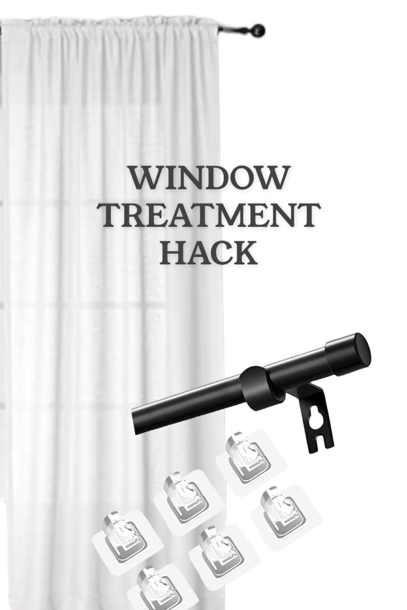 Window treatment hack

Curtains, curtain rod, diy, no drill, tips and tricks, brackets, diy home, shades, light filtering, amazon, amazon home, amazon finds, gadgets, home improvement, reno, interior design, hack, quick fix, hook, 

#LTKhome #LTKunder50 #LTKstyletip