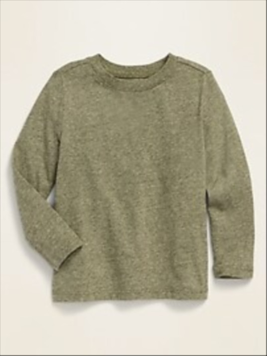 Long-Sleeve Crew-Neck Tee for Toddler Boys