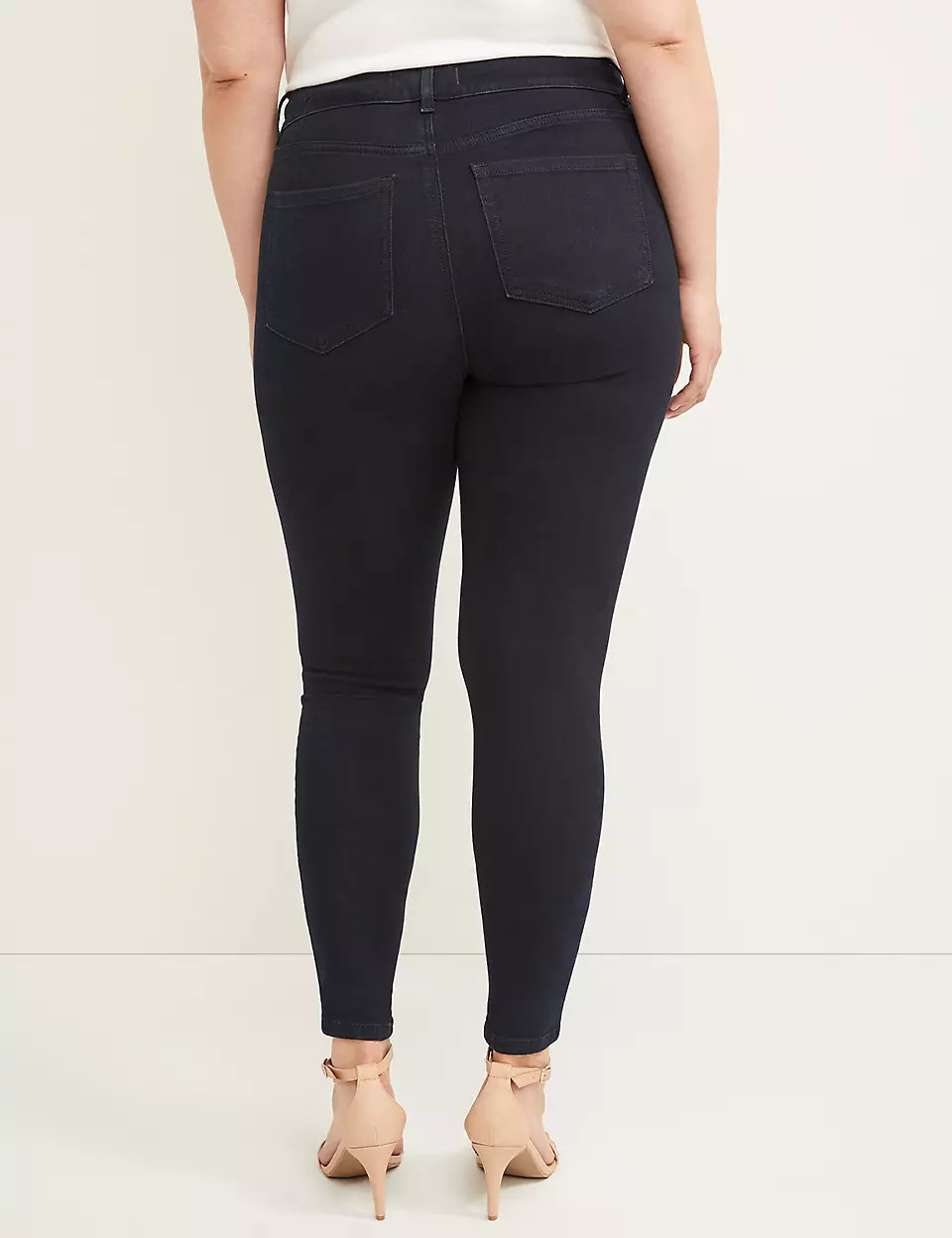 Tighter Tummy High Rise Skinny Jean - Velvet Dark Wash | Lane Bryant (US)