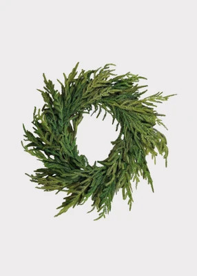Afloral™ Real Touch Norfolk Pine Wreath - 24" | Afloral