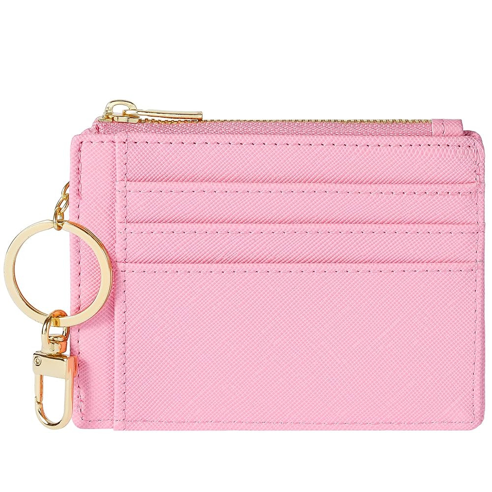 Sodsay Card Case Slim Front Pocket Wallet for Women Credit Card Holder with Keychain | Amazon (US)