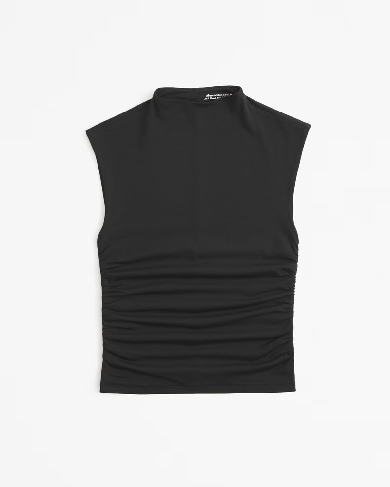 Abercrombie & Fitch Women's The A&F Paloma Tuckable Top in Black - Size L | Abercrombie & Fitch (US)