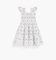 The Tiny Ellie Nap Dress - Butterfly Trellis Cotton Poplin | Hill House Home