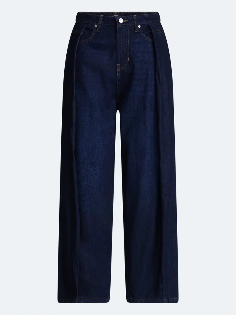Scoop Women's and Women's Plus Deep Pleated Wide Leg Jean, Sizes 0-28W | Walmart (US)