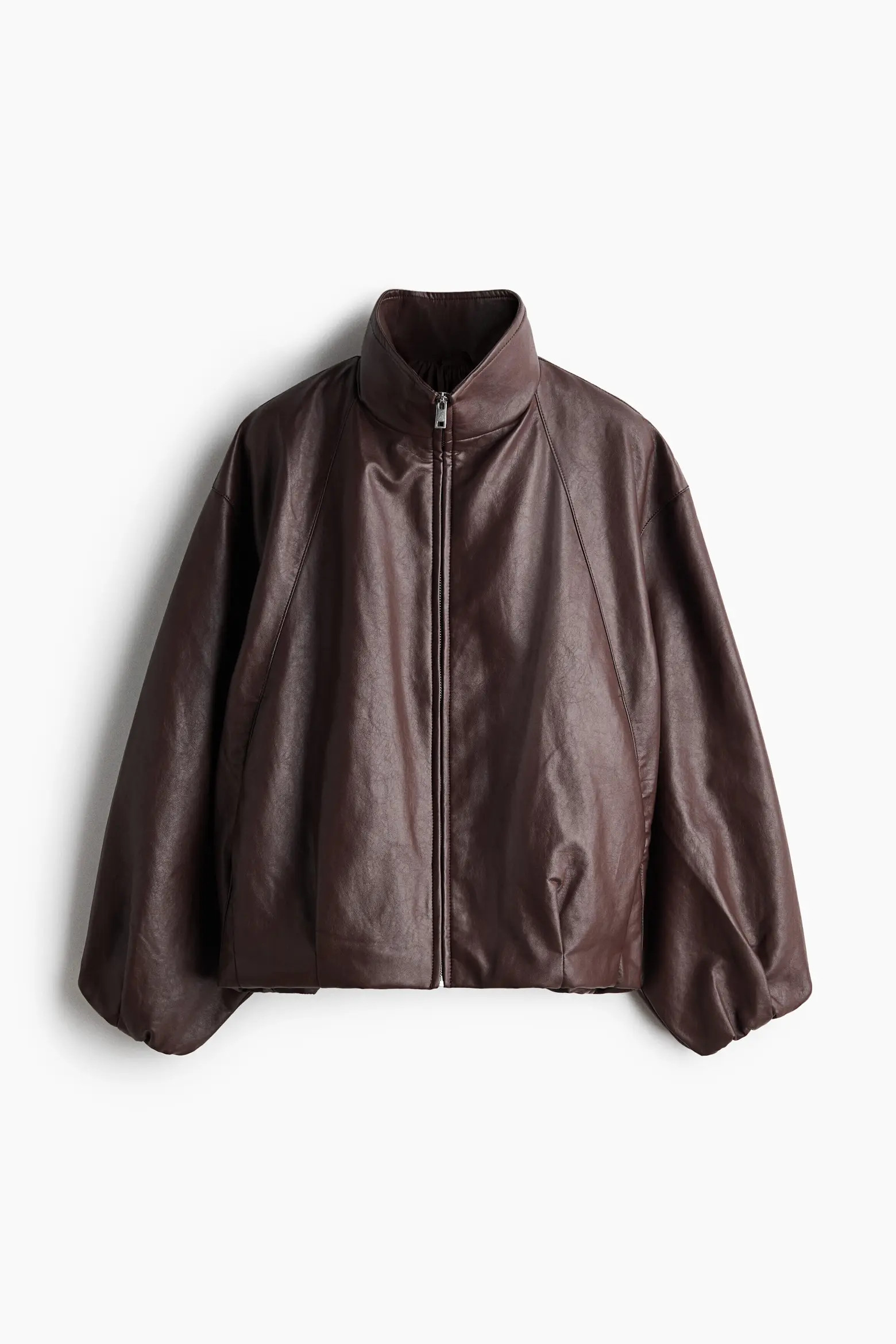 H&M Balloon-sleeved Coated Jacket (Women) | Nordstrom | Nordstrom