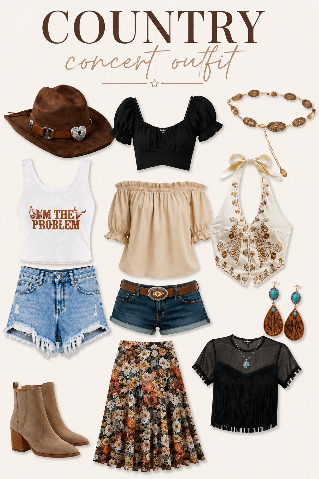 Country concert season is calling 🤠✨ Sharing my favorite Western-inspired finds—from fringe tops and cowboy hats to boots and statement accessories. Everything is linked in my LTK! 🤎🎶 #LTKFinds 

 #LTKdayinmylife #LTKootd #LTKSeasonal