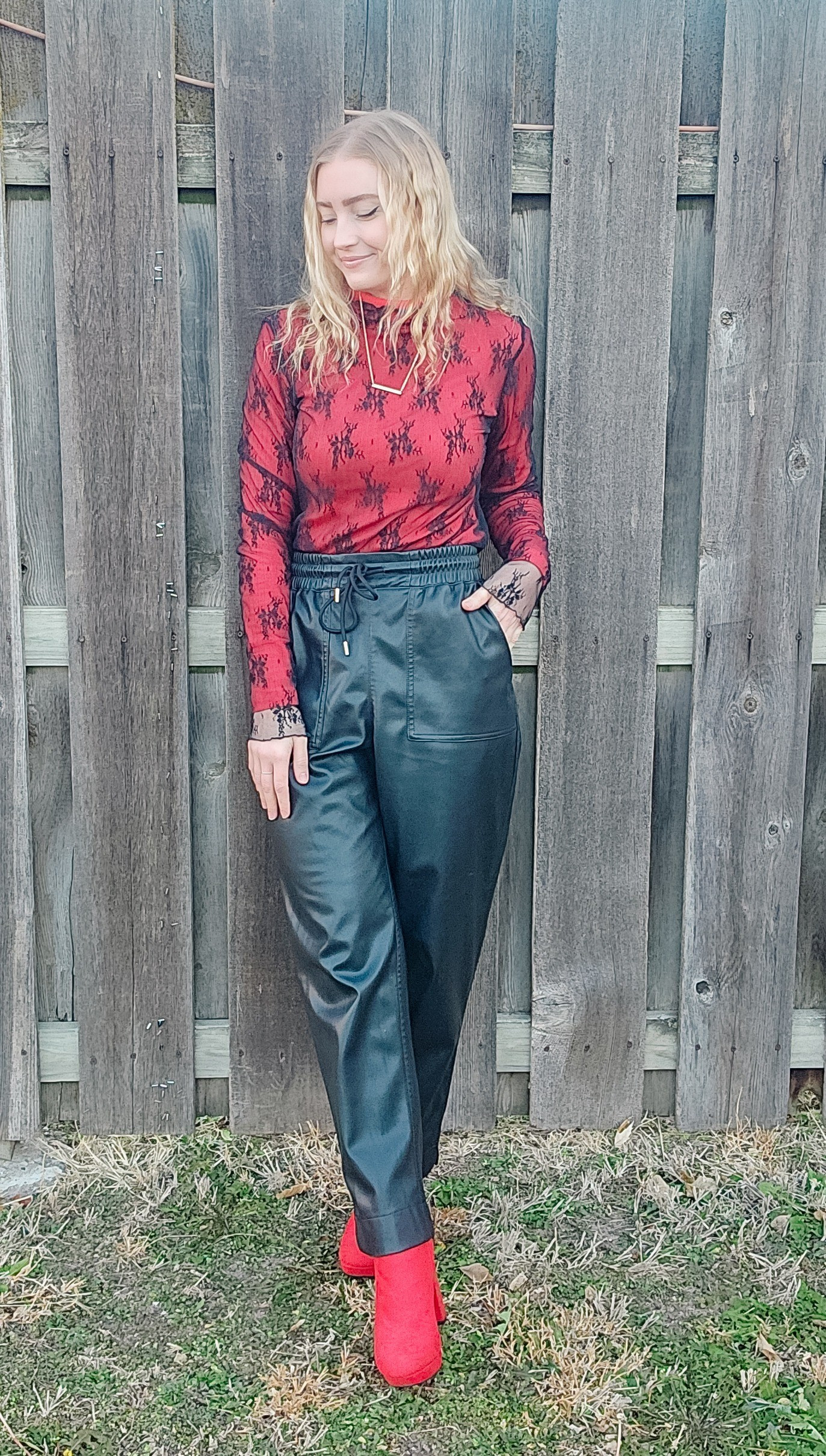 Holiday outfit look featuring the lace top trend!

#LTKHoliday #LTKFindsUnder50 #LTKFindsUnder100