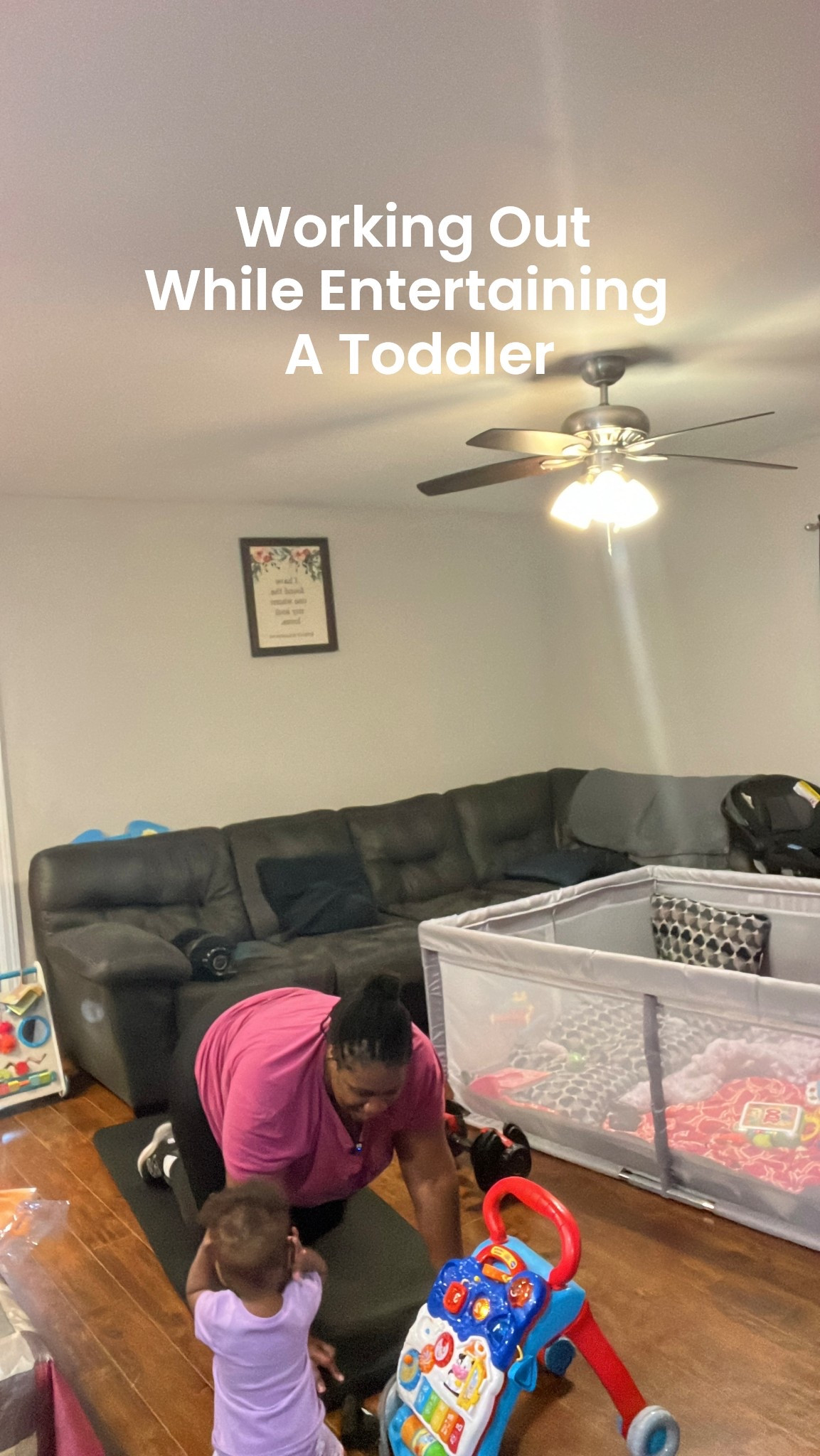 Working out with a toddler is challenging. Here are some items I use to make getting in my movement at home easier . 

#LTKHome #LTKActive #LTKBaby