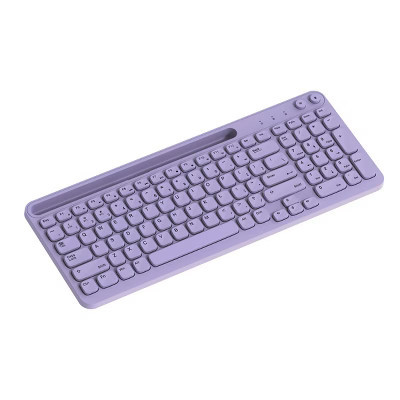 North Full Size Wireless Keyboard with Built-in Phone/Tablet Stand - Lavender | Target
