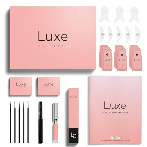 Luxe Cosmetics - Lash Lift Kit - Complete Set for Eyelash Lifting - New Pro Version - Easy to Apply and Long Lasting Finish - Professional Results up to 8 Weeks from Home- Includes 3 Applications | Amazon (US)