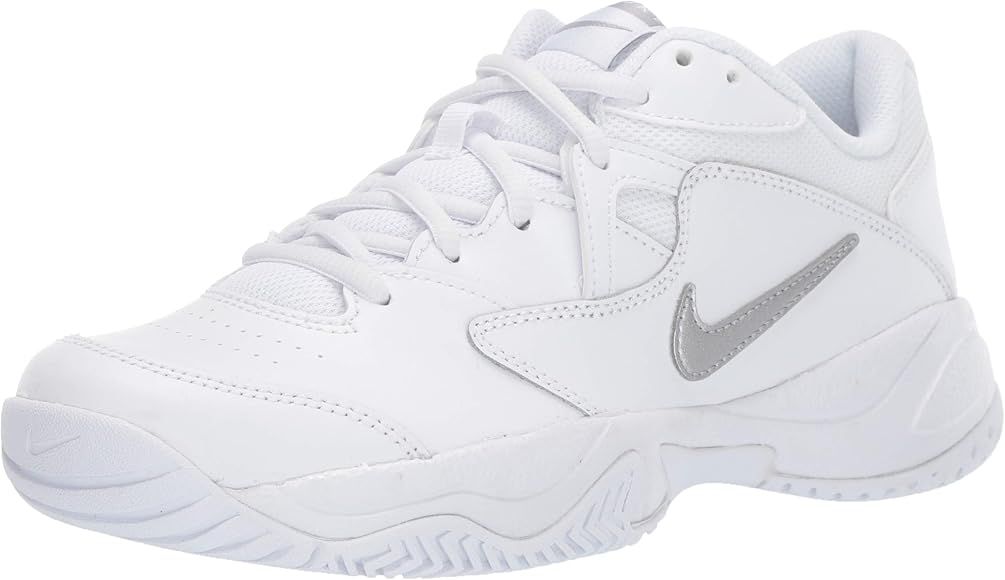 Women's Court Lite 2 Tennis Shoe, Metallic Silver-White, 8 Regular US | Amazon (US)