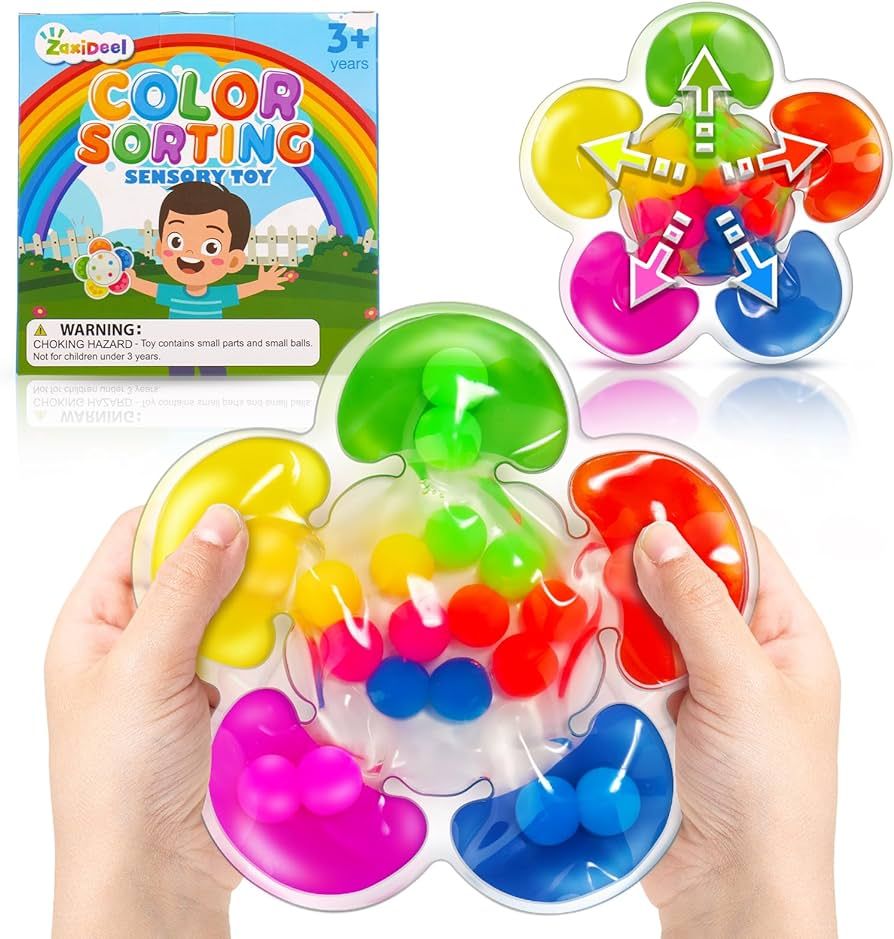 Color Sorting Toys Sensory Toys, Fine Motor Skills Game for Toddlers, Color Matching Toys Prescho... | Amazon (US)