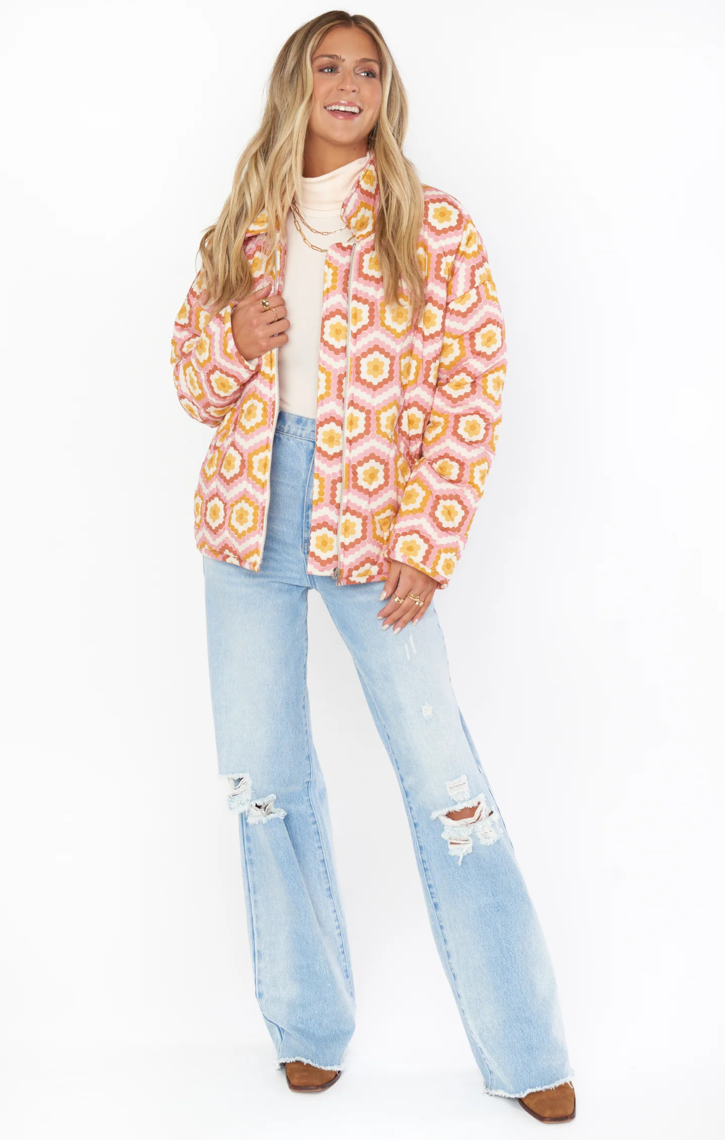 Powder Puffed Jacket ~ Honeycomb Daisy | Show Me Your Mumu