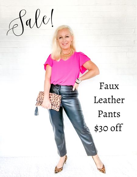 SALE! Faux leather pants are $30 off!

#LTKsalealert #LTKFind #LTKSeasonal