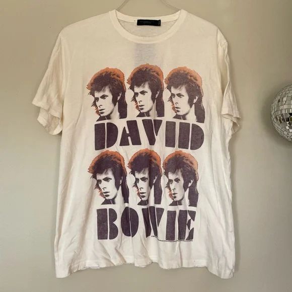 NWT Junk Food David Bowie Faces Vintage Tee Size Large | Poshmark