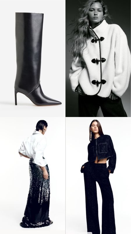 Top picks from H&M this week! So many gorgeous new in pieces for winter & party season! The coat on the right is a fab Toteme dupe if you like the style but don’t fancy the price tag. The boots also look super expensive too! 

#LTKGiftGuide #LTKCyberWeek #LTKHoliday