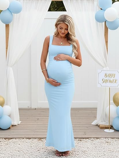 Obsessed is an understatement 💙 These blue maternity dresses are giving soft glam without even trying. Perfect for when you want to feel cute but stay comfy. They’re lightweight, breathable, and look amazing from every angle. Baby shower, photoshoot, or brunch — you’re covered ✨

#MaternityStyle #BlueDressVibes #AmazonFinds #PregnancyLook #MomToBe #SummerOutfits #LTKStyle #EasyFashion #GlowUp 

 #LTKSeasonal #LTKBump #LTKWedding